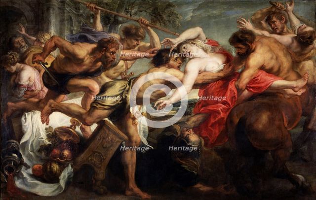 The Abduction of Hippodamia, or Lapiths and Centaurs, 1636-1638. Artist: Rubens, Pieter Paul (1577-1640)