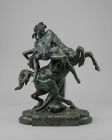 The Abduction of Hippodamia (L'Enlèvement d'Hippodamie), model 1877/1879, cast after 1877. Creators: Albert Ernest Carrier de Belleuse, Auguste Rodin