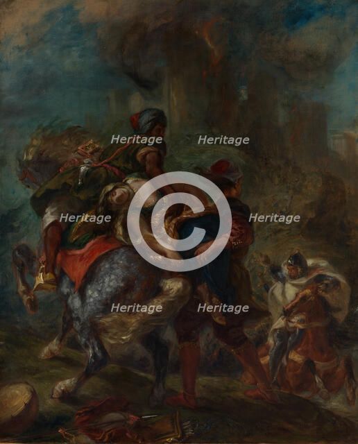 The Abduction of Rebecca, 1846. Creator: Eugene Delacroix.