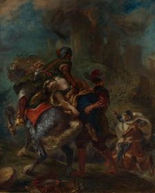 The Abduction of Rebecca, 1846. Creator: Eugene Delacroix