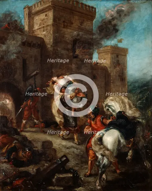 'The Abduction of Rebecca', 1858. Artist: Eugène Delacroix