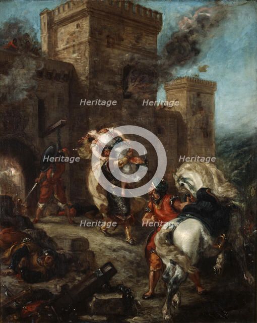 'The Abduction of Rebecca', 1858. Artist: Eugène Delacroix
