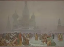 The Abolition of Serfdom in Russia (The cycle The Slav Epic), 1914. Creator: Mucha, Alfons Marie (1860-1939)