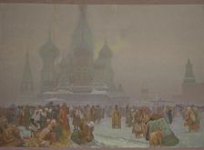 The Abolition of Serfdom in Russia (The cycle The Slav Epic), 1914. Creator: Mucha, Alfons Marie (1860-1939)