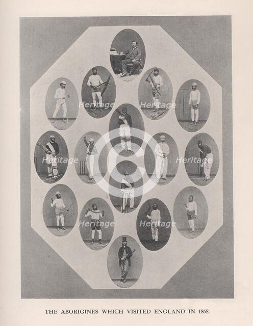 'The Aborigines which visited England in 1868', 1912.  Artist: Unknown.