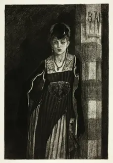 The Absinthe Drinker, n.d. Creator: Félicien Rops