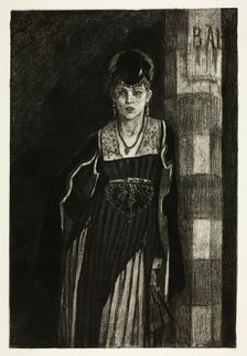 The Absinthe Drinker, n.d. Creator: Félicien Rops