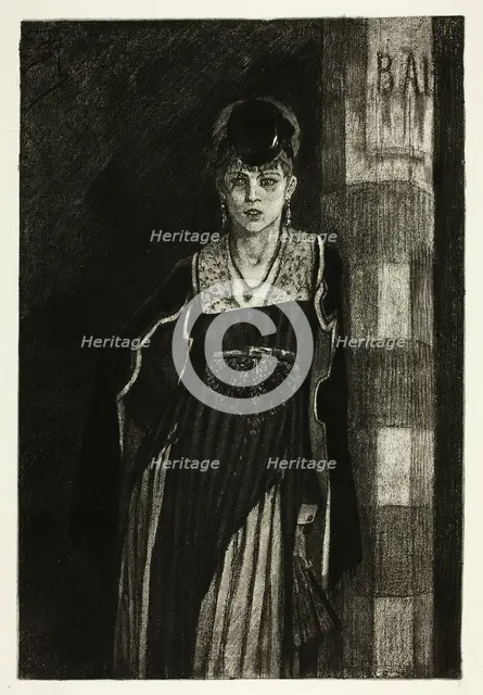 The Absinthe Drinker, n.d. Creator: Félicien Rops.