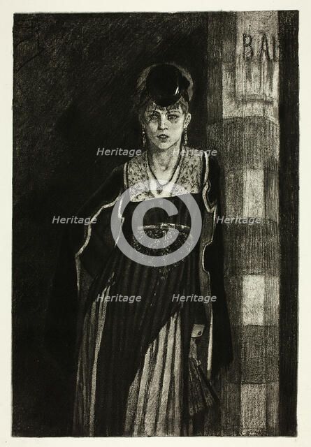 The Absinthe Drinker, n.d. Creator: Félicien Rops.