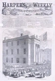 The "Abraham Lincoln school" for freedmen, New Orleans, Louisiana., 1866-04-21. Creator: Unknown