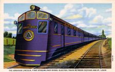 The Abraham Lincoln streamlined diesel electric train, 1940
