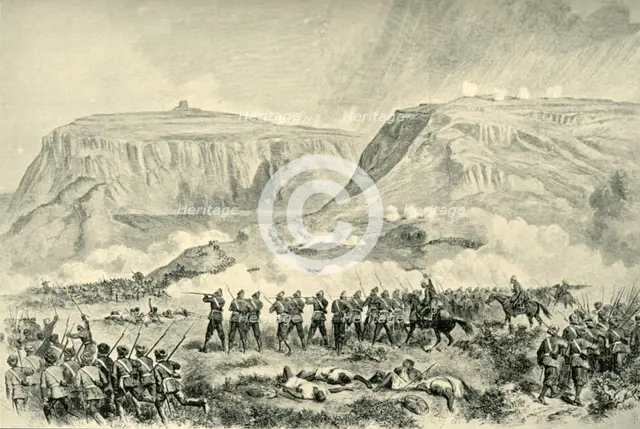 'The Abyssinia Expedition: The Battle of Arogee...on Good Friday, April 10, 1868', (1901) Creator: Unknown.