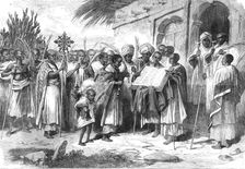 The Abyssinian Church Festival of Palm Sunday, 1868. Creator: Unknown