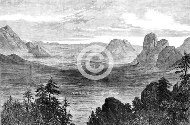 The Abyssinian Expedition: the British camp at Senafe on Christmas Day, 1868. Creator: Unknown.