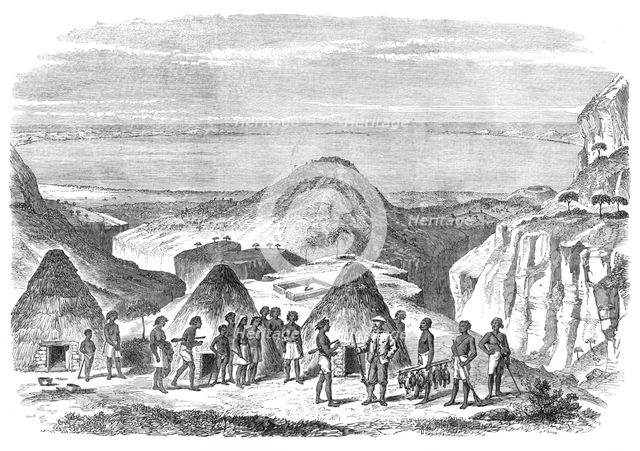 The Abyssinian Expedition: the Shoho Village of Akoo and the Head of Annesley Bay, 1868. Creator: Unknown.