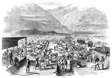 The Abyssinian Expedition: the water-tanks at Zulla, 1868. Creator: Unknown