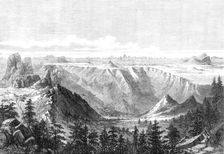 The Abyssinian Expedition: view of the plateau at Senafe, looking towards the Adowa Peaks, 1868. Creator: Mason Jackson