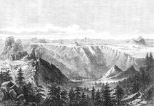 The Abyssinian Expedition: view of the plateau at Senafe, looking towards the Adowa Peaks, 1868. Creator: Mason Jackson