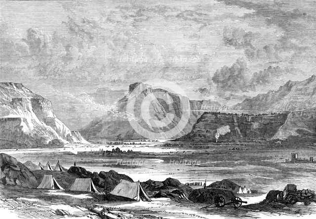 The Abyssinian Expedition: view from the fortified post of Adigerat, 1868. Creator: Unknown.