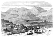 The Abyssinian Expedition: General Sir Robert Napier's camp at Adigerat, 1868. Creator: Unknown
