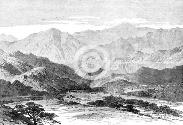The Abyssinian Expedition: Koomailee, at the mouth of the pass leading to Senafe, 1868. Creator: Unknown.