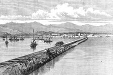 The Abyssinian Expedition: pier and landing-place at Zulla, Annesley Bay, 1868. Creator: Unknown