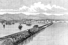 The Abyssinian Expedition: pier and landing-place at Zulla, Annesley Bay, 1868. Creator: Unknown
