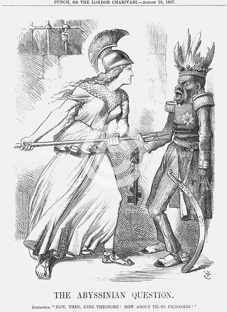 'The Abyssinian Question', 1867. Creator: John Tenniel.