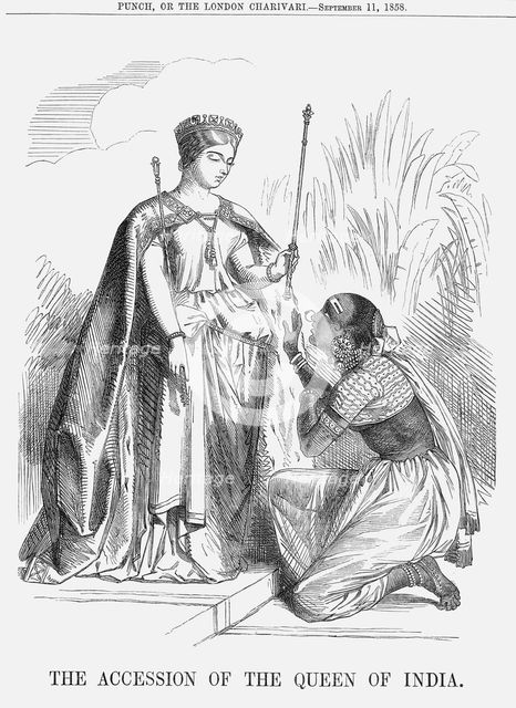 'The Accession of the Queen of India', 1858.  Creator: Unknown.