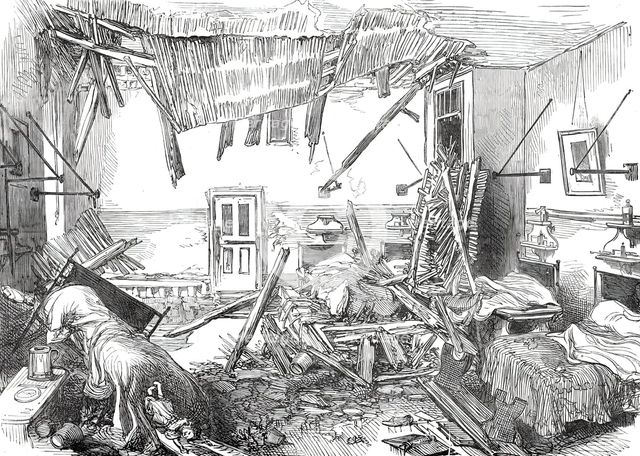 The Accident at St. George's Hospital: the Holland Ward after the Accident, 1876. Creator: Unknown.