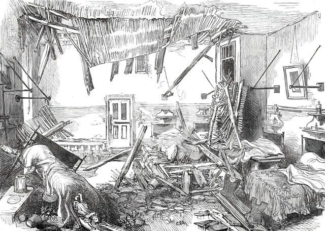 The Accident at St. George's Hospital: the Holland Ward after the Accident, 1876. Creator: Unknown.