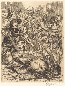The Accident (L'accident), 1900. Creator: Paul Albert Besnard