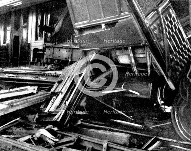 The accident to a Scotch Express, 1898. Creator: William Crooke.