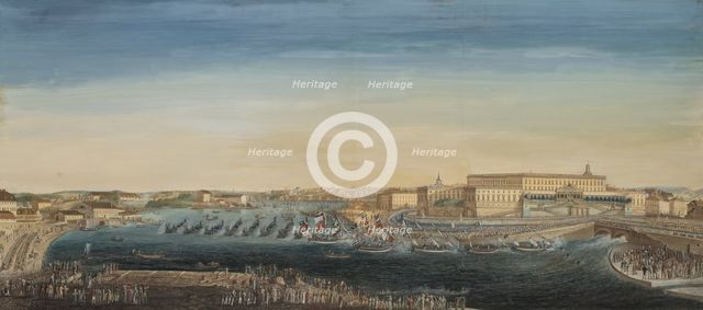 The Acclamation of King Carl XIV Johan of Sweden, 1818. Creator: Axel Fredrik Cederholm.