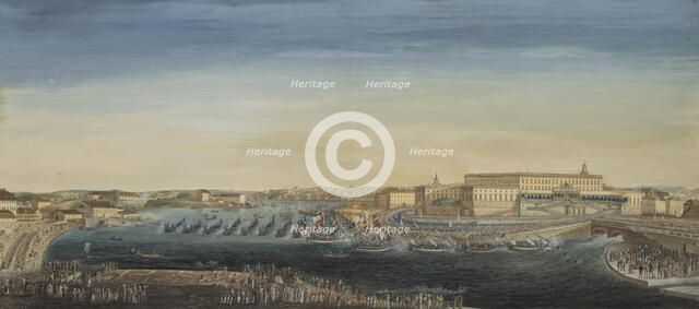The Acclamation of King Carl XIV Johan of Sweden, 1818. Creator: Axel Fredrik Cederholm.