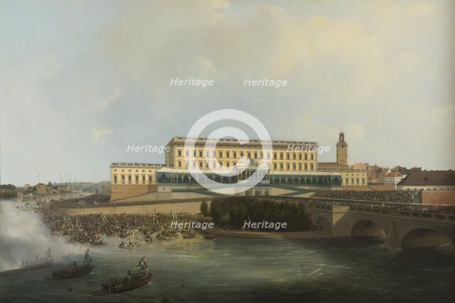 The Acclamation of King Carl XIV Johan of Sweden in 1818. Creator: Karl Stefan Bennet.