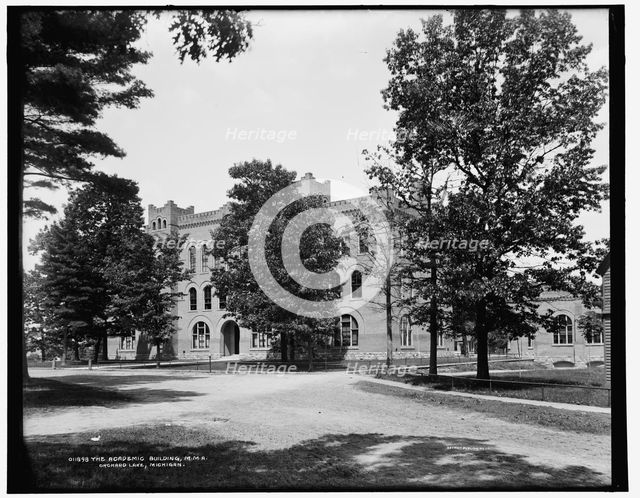 The Academic building, M.M.A., Orchard Lake, Michigan, between 1890 and 1901. Creator: Unknown.