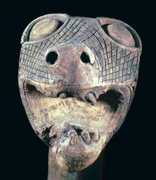 The Academician's animal head-post from the Oseburg ship burial
