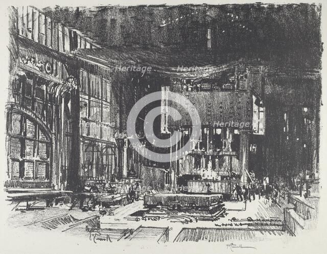 The Acolytes Preparing the Altar of the War God, 1916. Creator: Joseph Pennell.