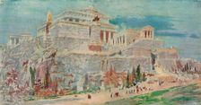 The Acropolis, Athens, after the Roman Restoration c1923. Artist: William Walcot