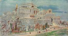 The Acropolis, Athens, after the Roman Restoration c1923. Artist: William Walcot
