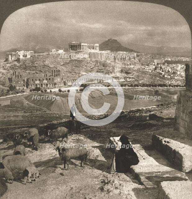 'The Acropolis, Athens, Greece', 1902.  Creator: Works and Sun Sculpture Studios.