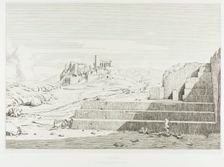 The Acropolis, Athens: The Pnyx, Areopagus, Acropolis and Mount Hymmettos, 1845. Creator: Theodore Caruelle d'Aligny