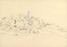 The Acropolis from the Areopagus, Athens, April 24, 1846. Creator: Thomas Hartley Cromek