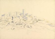 The Acropolis from the Areopagus, Athens, April 24, 1846. Creator: Thomas Hartley Cromek