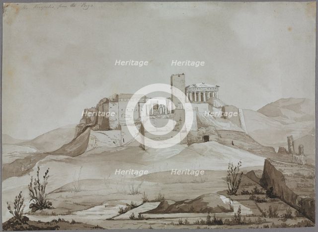 The Acropolis from the Pnyx, Athens, Greece. Creator: Joseph Mallord William Turner (British, 1775-1851).