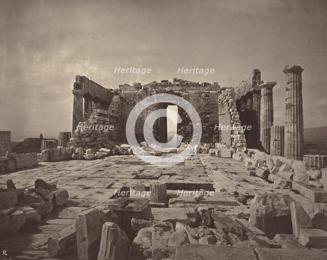 The Acropolis of Athens, plate 14, 1869/1870. Creator: William James Stillman.