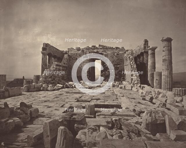 The Acropolis of Athens, plate 14, 1869/1870. Creator: William James Stillman.