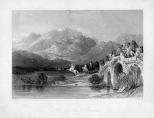 The acropolis of Pergamum (Bergama), Turkey, 19th century.Artist: J Redaway