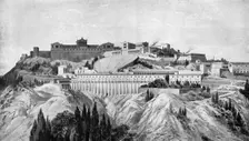 The Acropolis of Pergamon, 1902.Artist: O Schulz